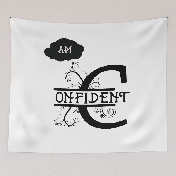 Item preview, Am Confident, Letter C Positive Affirmation  designed and sold by Bliss Find And Design.