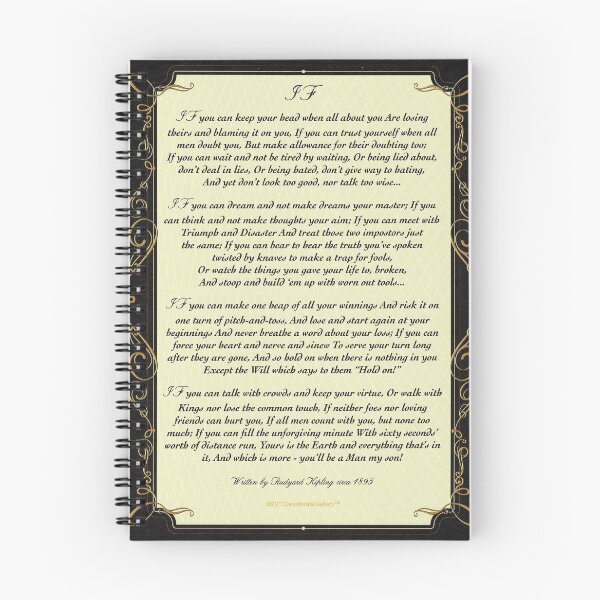 Item preview, If Quote By Rudyard Kipling designed and sold by Desiderata4u.