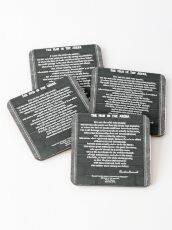 The Man In The Arena by Theodore Roosevelt Coasters