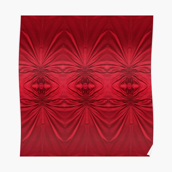 #red #maroon #symmetry #abstract #illustration #design #art #pattern #textile #decoration #vertical #backgrounds #textured #colors Poster