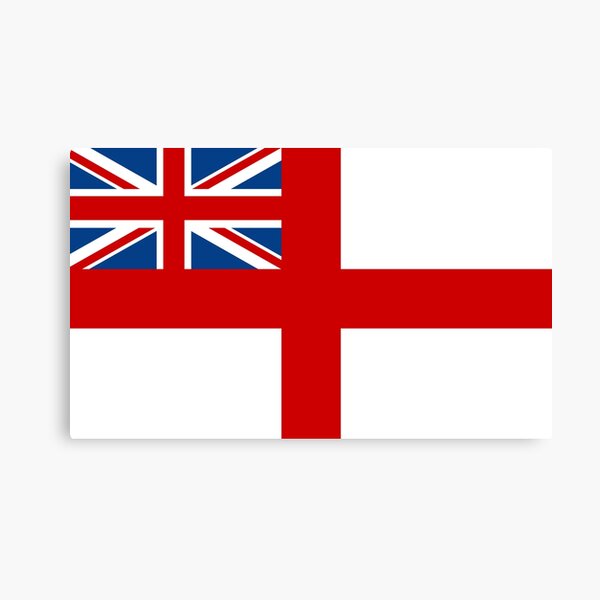 ROYAL WHITE ENSIGN - GREAT BRITAIN Canvas Print