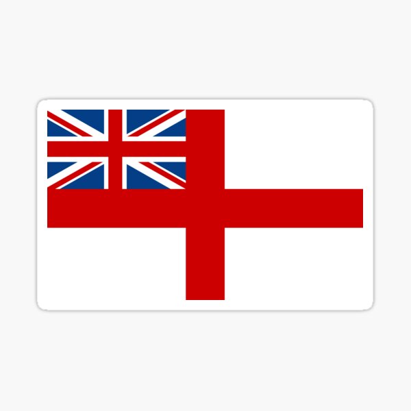 ROYAL WHITE ENSIGN - GREAT BRITAIN Sticker