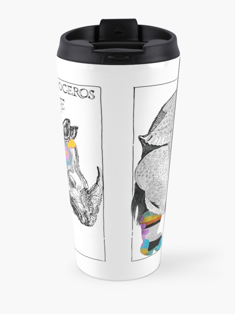 Alternate view of Mother Flippin' Rhymnoceros, Flight of the Conchords Travel Mug