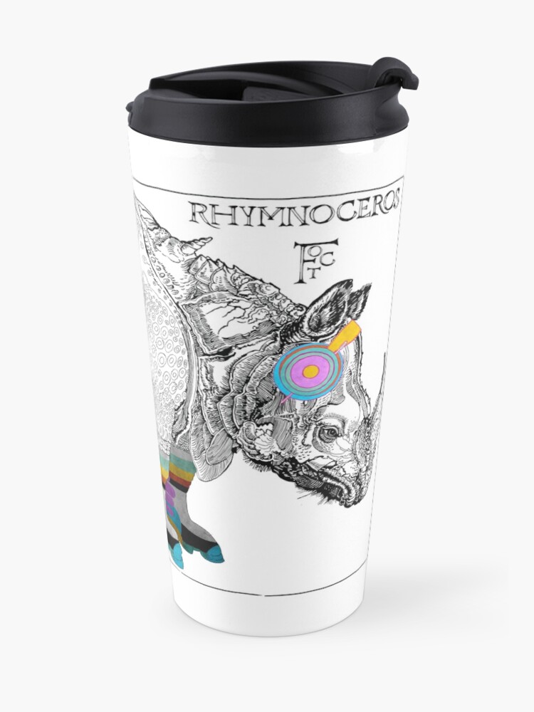 Alternate view of Mother Flippin' Rhymnoceros, Flight of the Conchords Travel Mug