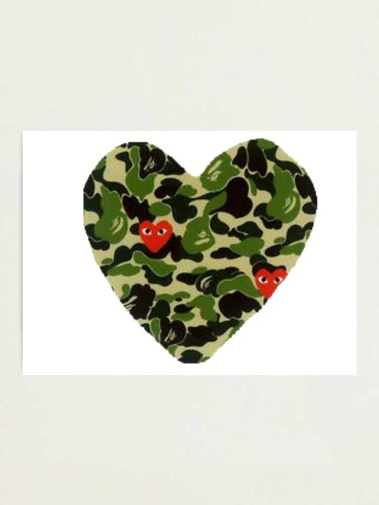 bape heart logo