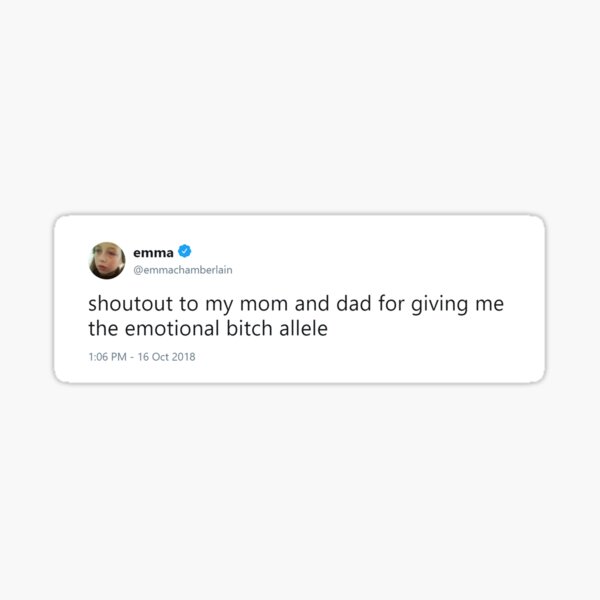 Emma Chamberlain - tweet Sticker