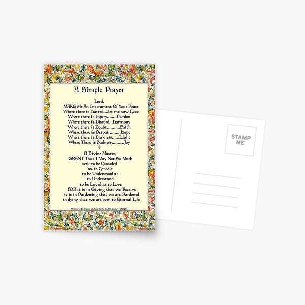 Item preview, St. Francis of Assisi Simple Prayer for Peace designed and sold by Desiderata4u.