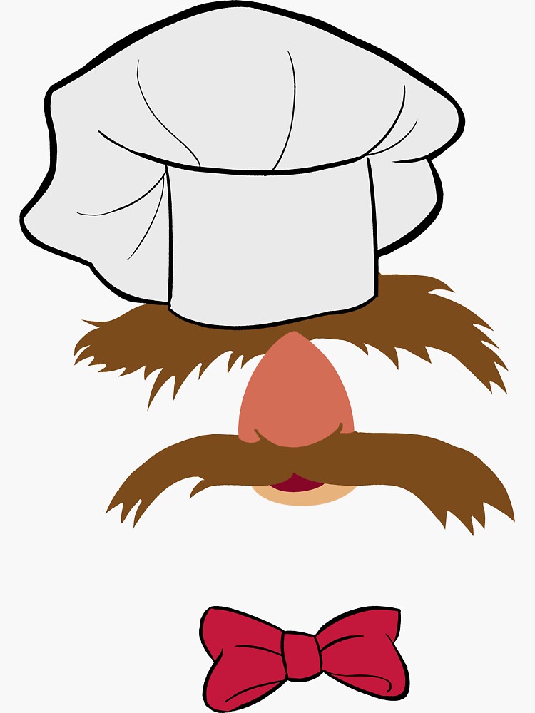"Swedish Chef" Sticker for Sale by geekartistry Redbubble