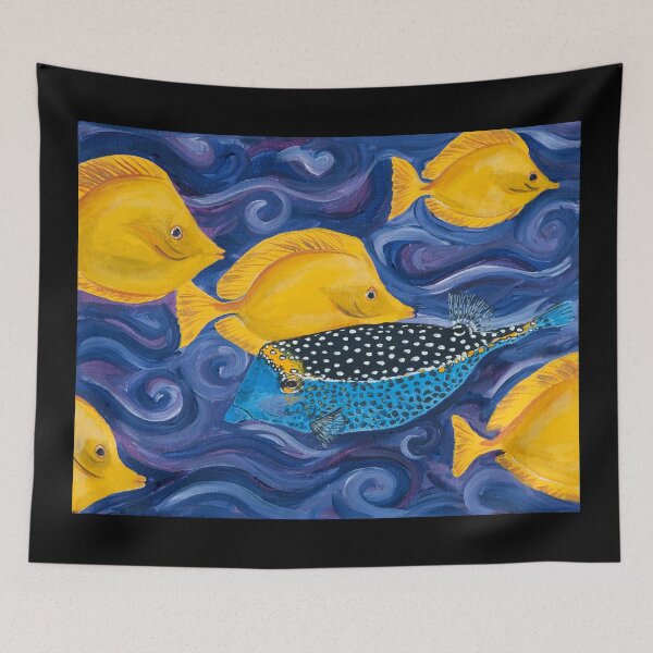 Item preview, Box fish and Yellow Tang designed and sold by Julie Ann Accornero.