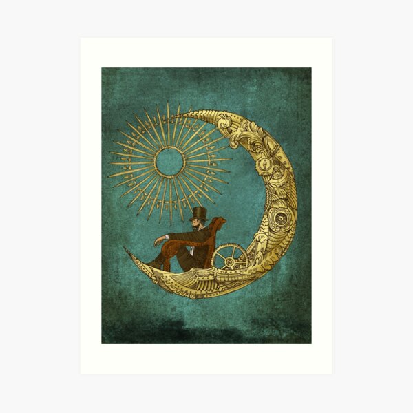 Moon Travel Art Print