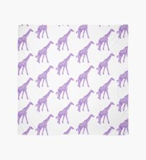 Bedruckte Giraffe - Lila Tuch