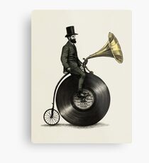 Musik Mann Metalldruck