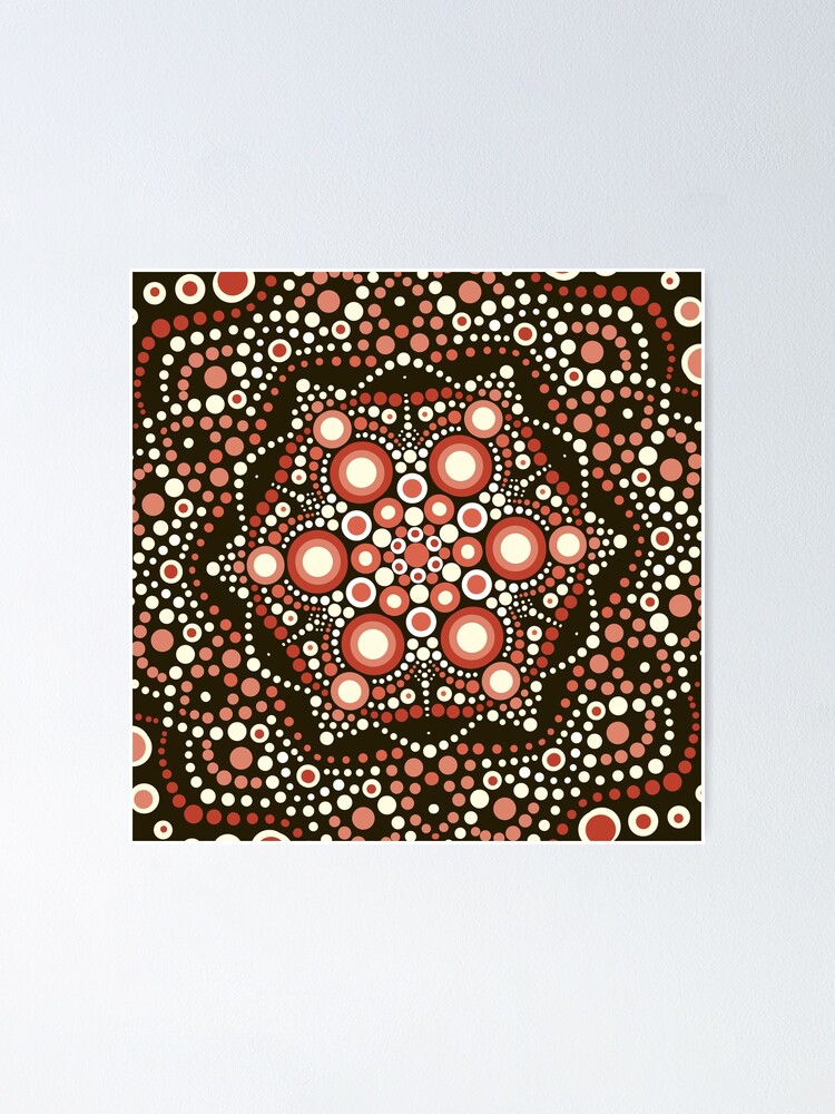 Hard Candy Christmas Dot Mandala Art Print Poster By Legacyholistic Redbubble