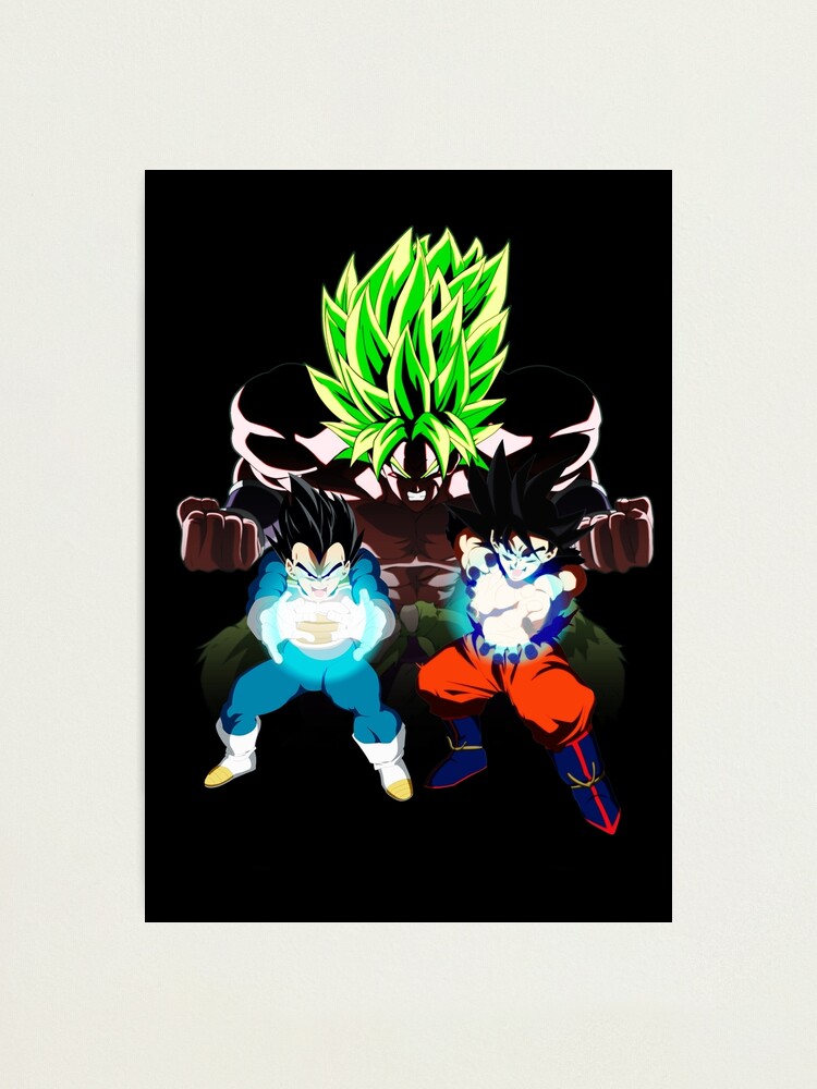 Goku, Vegeta, broly dbs | Photographic Print