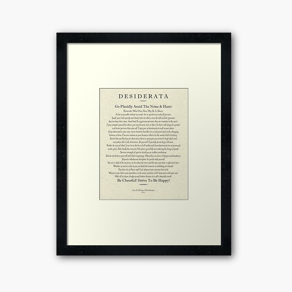 Item preview, Desiderata Poem on Parchment-Traditional designed and sold by Desiderata4u.