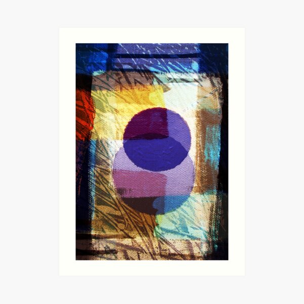 First Day/Evening Digital Collage Painting-Print by Jenny Meehan Art Print