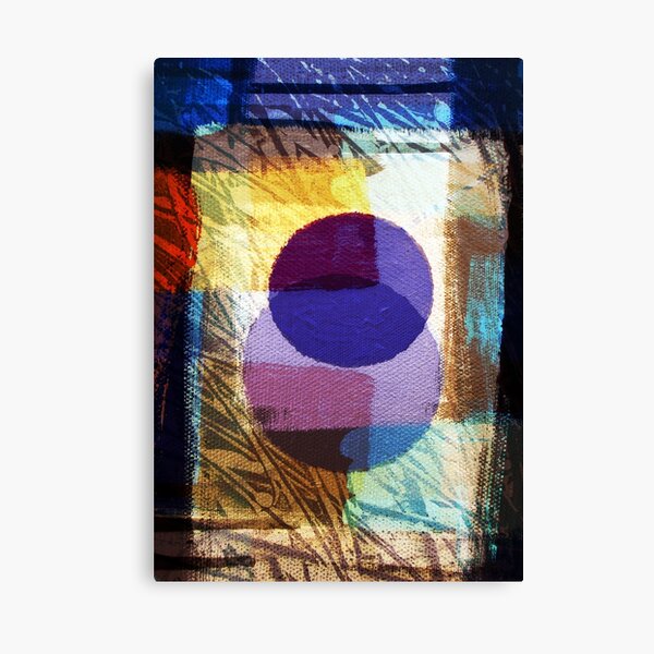 First Day/Evening Digital Collage Painting-Print by Jenny Meehan Canvas Print
