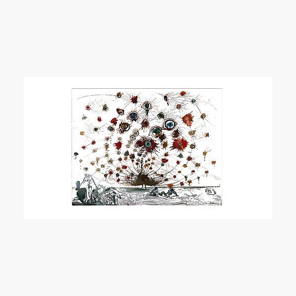 #painting #illustration #vector #design #art #abstract #decoration #flower #element #pattern #nature #horizontal #retrostyle #SalvadorDali Photographic Print