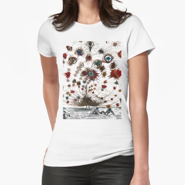 #painting #illustration #vector #design #art #abstract #decoration #flower #element #pattern #nature #horizontal #retrostyle #SalvadorDali Fitted T-Shirt