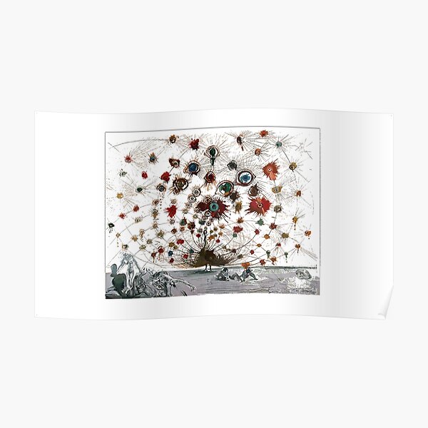 #painting #illustration #vector #design #art #abstract #decoration #flower #element #pattern #nature #horizontal #retrostyle #SalvadorDali Poster