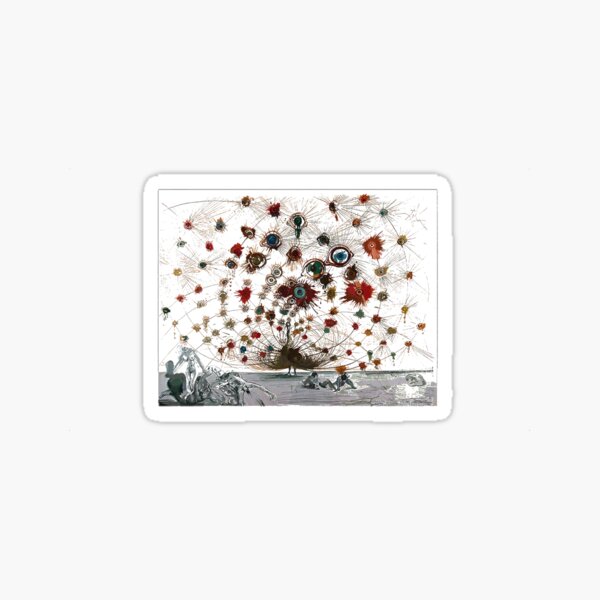 #painting #illustration #vector #design #art #abstract #decoration #flower #element #pattern #nature #horizontal #retrostyle #SalvadorDali Sticker