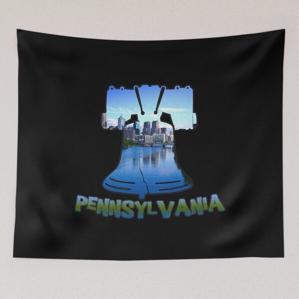 Item preview, Liberty Bell  (Philadelphia Skyline & Delaware River) designed and sold by gorff.
