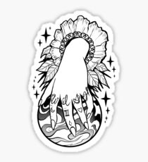 Crystal Ball Monochrome Sticker