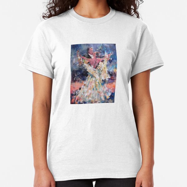 Ballroom Dancing Art Gallery - Waltzing Couple Classic T-Shirt