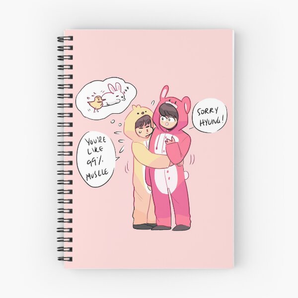 Item preview, JIMIN & JK: A BABY CHICK HUGS A BUNNY (w text) designed and sold by randomsplashes.