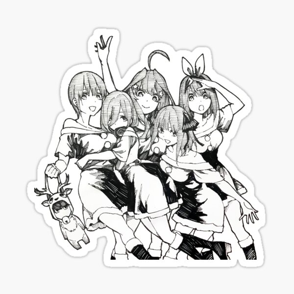 5 Toubun No Hanayome Stickers for Sale