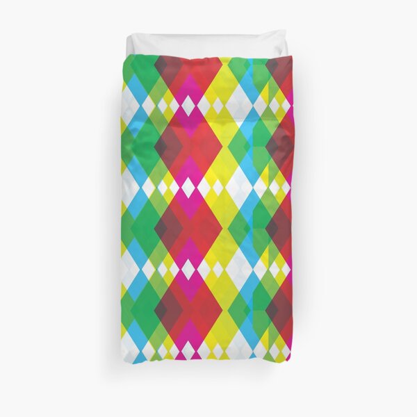 Acid Argyle Duvet Cover