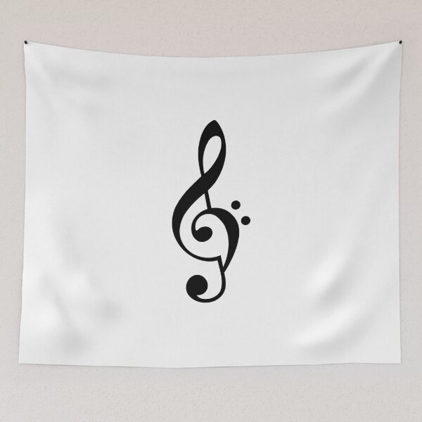 Item preview, Music Treble and Bass Clef Hybrid designed and sold by Changstachio.