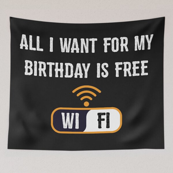 Item preview, Funny Wifi Birthday designed and sold by InspireGifts.