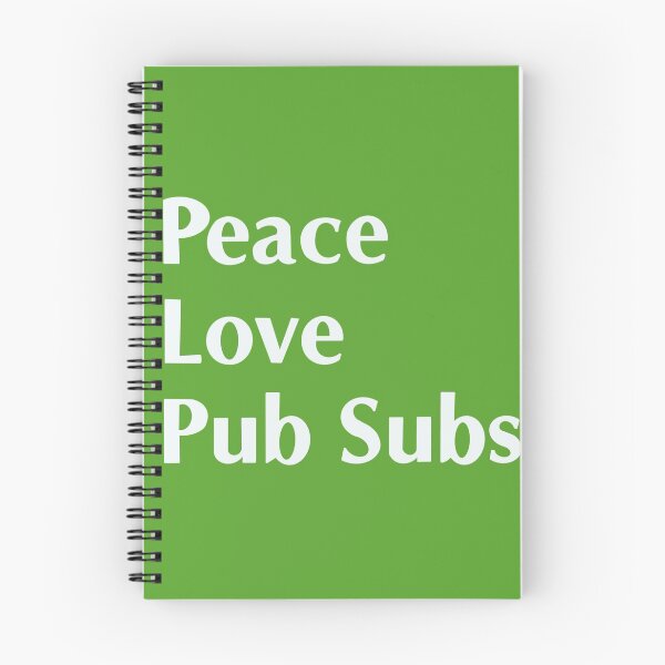 Item preview, Peace Love Pub Sub - no sandwich  designed and sold by NeonCrabStudio.