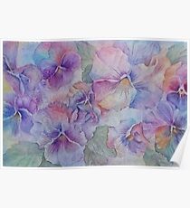 Purple Pansy Party Poster