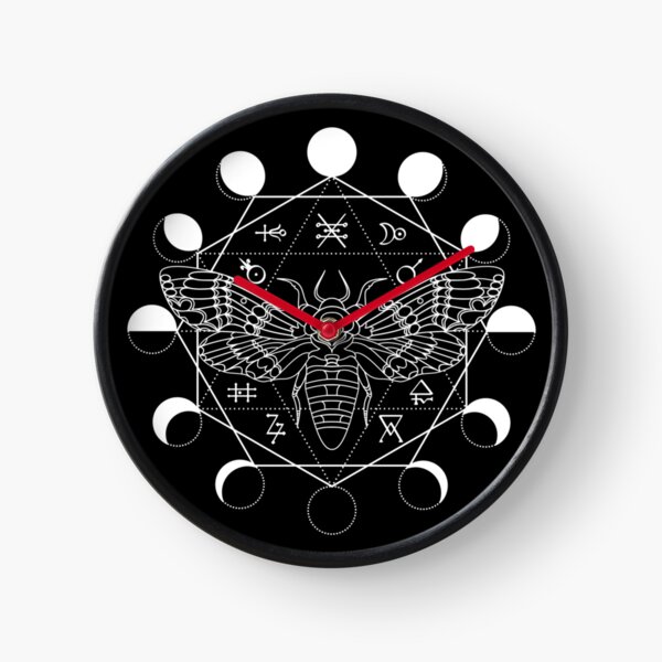 Deaths Head Moth Clock
