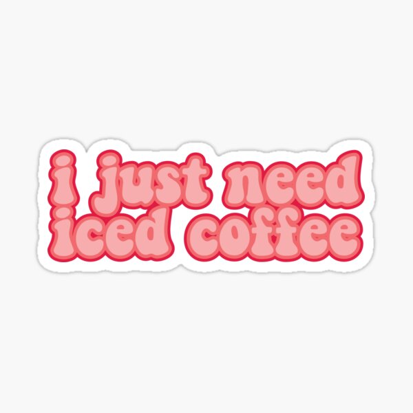 iced coffee Sticker