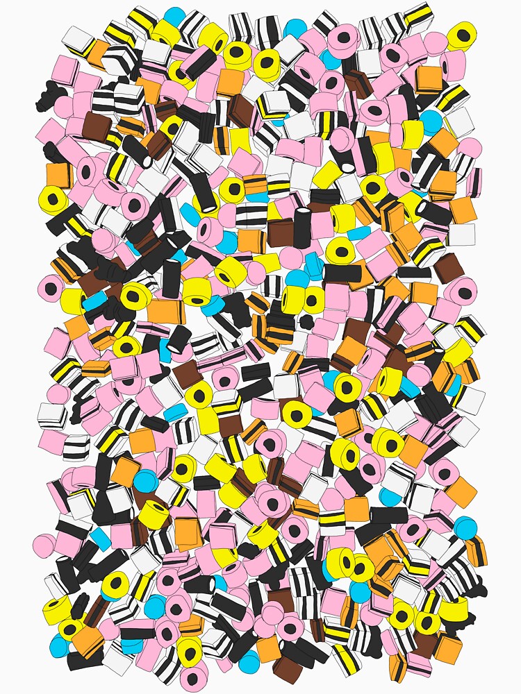 "Lots of Liquorice Allsorts" Tshirt for Sale by martinlucas