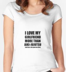 Aiki-Jujutsu Boyfriend Funny Valentine Gift Idea For My Bf Lover From Girlfriend Women's Fitted Scoop T-Shirt
