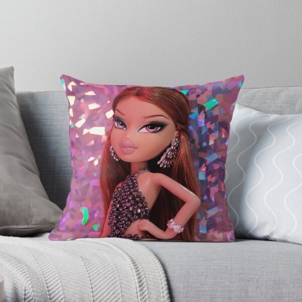 NEW WTAG BRATZ MGA SOFT DECOR PINK CUSHION PILLOW   APPROX 15" 100% POLYESTER 