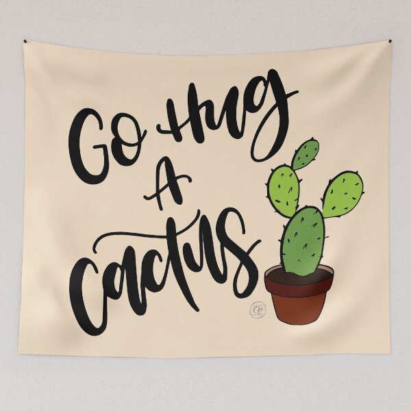 Item preview, Go Hug a Cactus designed and sold by CalliPenguin.