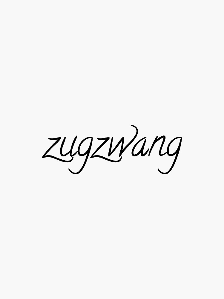 zugzwang Criminal Minds sticker Sticker for Sale by zoyabokhari