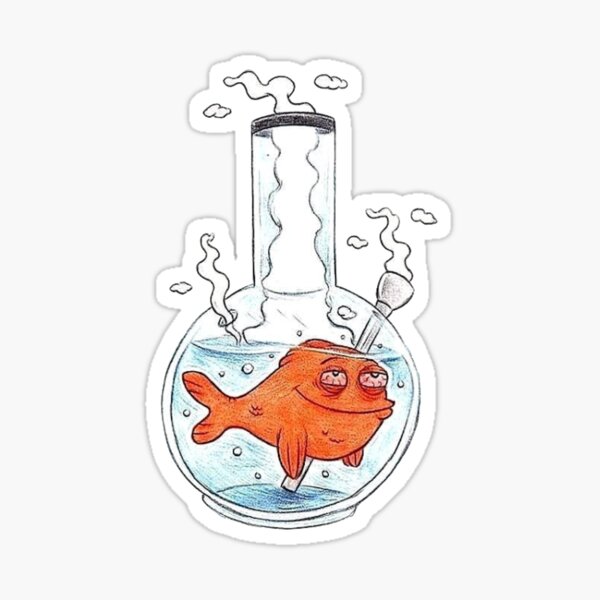 Bong Fish  Sticker