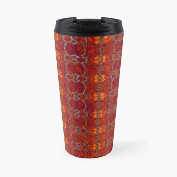 African Horn Stripe Bold Colors Travel Mug