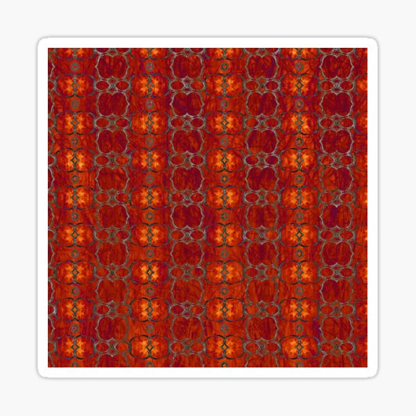 African Horn Stripe Bold Colors Sticker