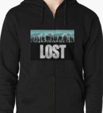 Sudadera con capucha y cremallera molde perdido