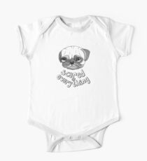 Body de manga corta para bebé Scared of Everything
