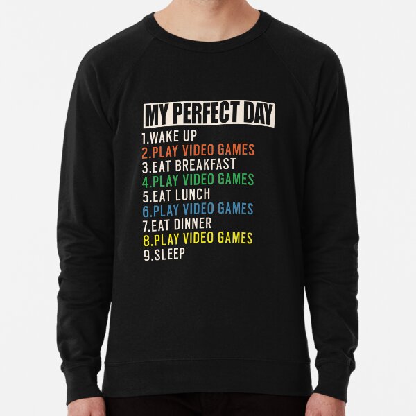 Item preview, My Perfect Day Video Games T-shirt Funny Cool Gamer Gift designed and sold by amethystdesign.