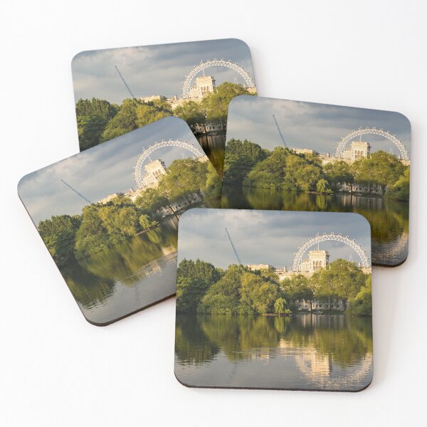 Item preview, Sunlit Landmarks - St James's Park Lake Reflections in London UK designed and sold by Georgia Mizuleva.