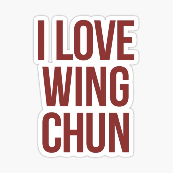 Wing Chun Love (note dark pink) 2018 Sticker